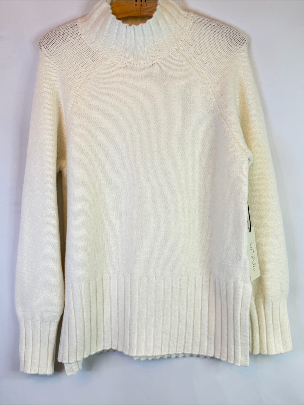 NEW Rachel Zoe Sweater Womens Medium Long Sleeve Mock Neck Soft Warm Cozy